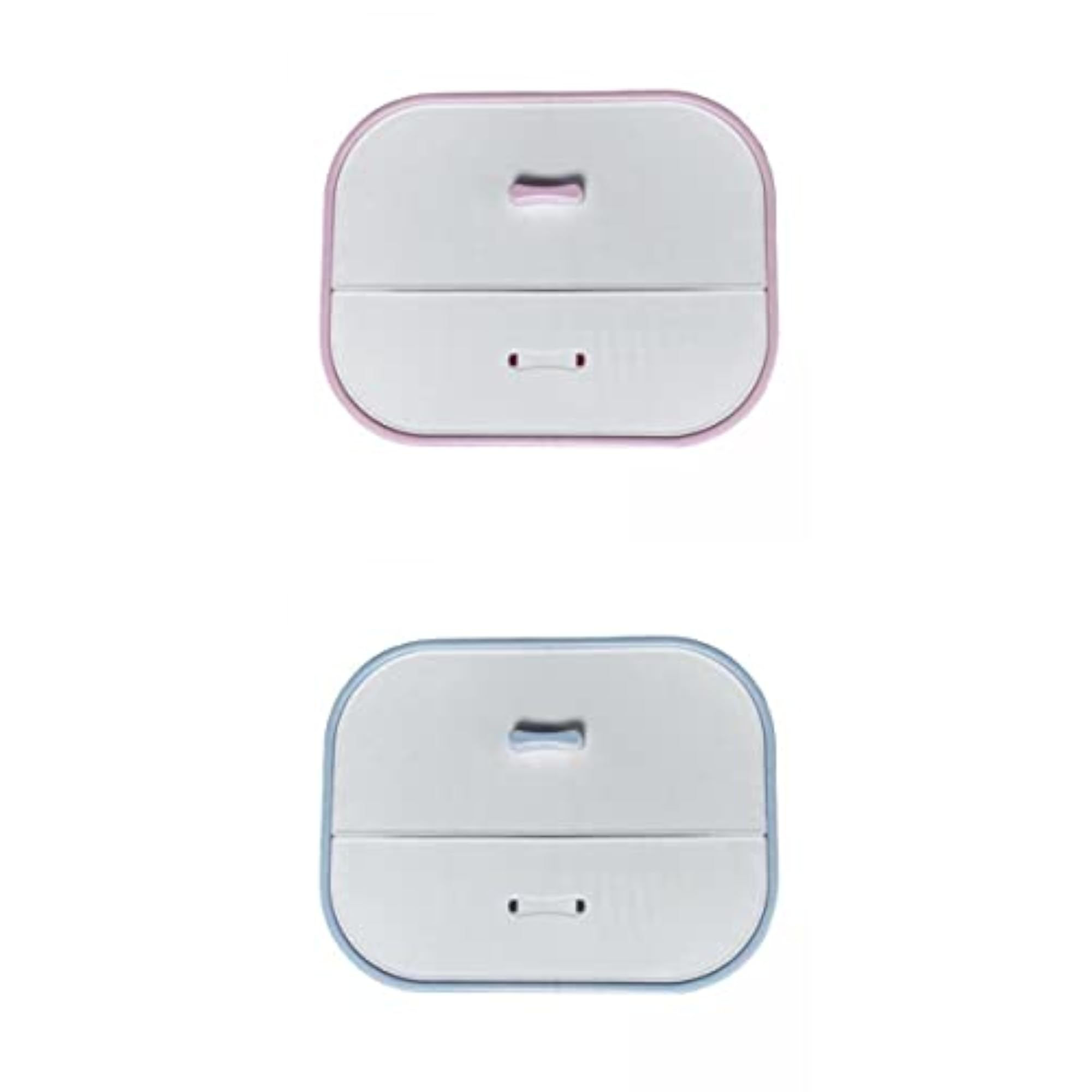 2Pcs Girls Jewelry Carry Box with 2 Layer Drawer
