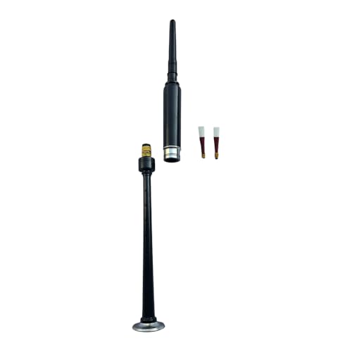 Tartancity Bagpipe Practice Chanter with 2 Reeds - Chanter for Intermediate & Beginners Players (Black Silver, Black Tip) - Thumbnail 2