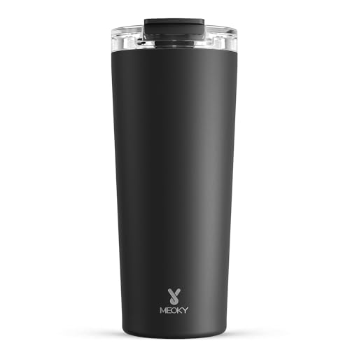 Comparison: Best Coffee Cup That Keeps Coffee Hot For Hours 4 Meoky 24 oz Travel Coffee Mug with Leak-proof Lid, Stainless Steel Insulated Coffee Tumbler, Keeps Hot for 8 Hours or Cold for 24 Hours, Fits in Car Cup Holder (Night)