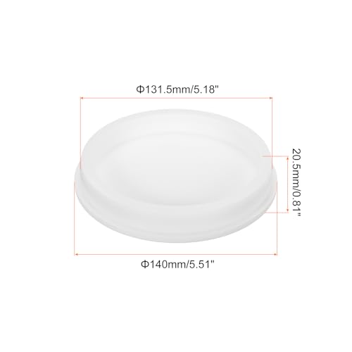 Image of MECCANIXITY High Temp Silicone Plug Mount Dia 131.5mm /5.18 Inch T Shaped Rubber Stopper Hole Plugs for Powder Coating Plating Waterproof Sealing Plugs White Pack of 1