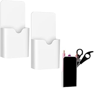 Cerolopy 2pcs Magnetic Pen Holder, White Magnetic Marker Holder Pen And Eraser Magnetic Cup Holder For Whiteboards,fridge,refrigerator,home,office