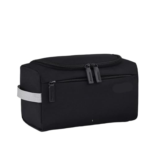 Trousse de toilette noire M grande capacité pour cosmétiques et voyage