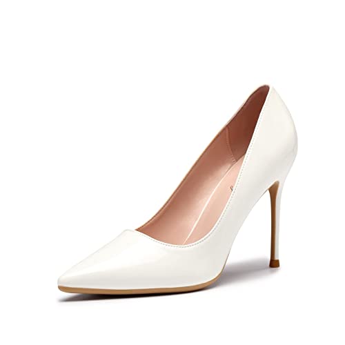 Image of Elisabet Tang High Heels, Womens Pointed Toe Slip on Stilettos Party Wedding Pumps Basic Shoes