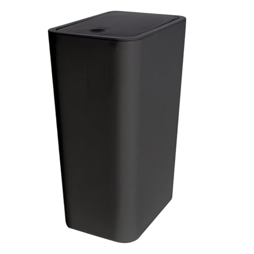 Cubo de basura para baño y dormitorio papelera discreta de oficina con tapa