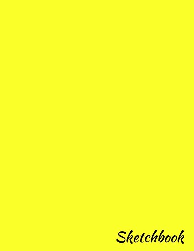Sketchbook: 8.5 x 11 Large Sketch book, Yellow Cover, Blank Book for Drawing, Sketching, Doodling, Writing (Notebook, Journal) White Paper, 100 Unlined Blank Pages