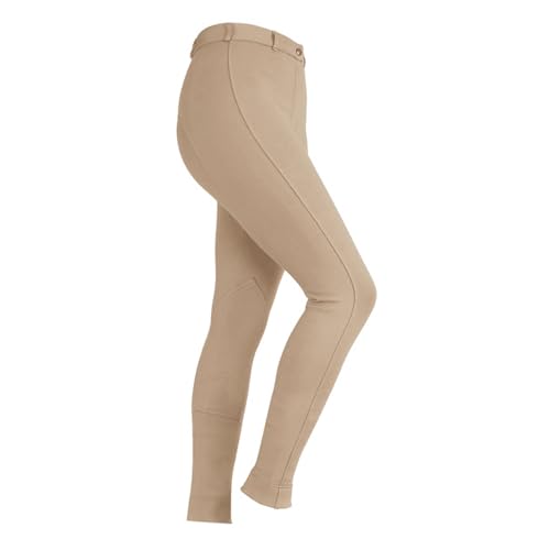 Shires Maids Wessex Jodhpurs - Beige: 24" Waist (7-8 Years)