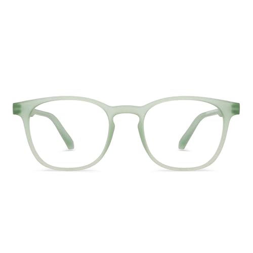 Image of HUSTLR Lenskart | Zero Power Bluecut & Antiglare Computer Eyeglasses | Full Rim Square Shape | As Seen On Shark Tank | For Men & Women | Medium | LB E14058-W