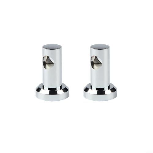 Oniissy Staffa da parete da 22 mm, supporto universale per soffione doccia, materiale ABS, finitura cromata, confezione da 2