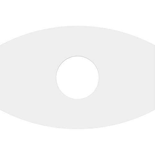 Image of Ekena Millwork CMP18X12KY-05000 Kailey Architectural Grade PVC Contemporary Urethane Ceiling Medallions 18 inchW x 12 inchH x 5 inchID x 9 3 /4 inchC x 1 inchP