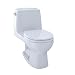 TOTO MS853113E#01 Eco Ultramax Round Front One Piece Toilet, Cotton White
