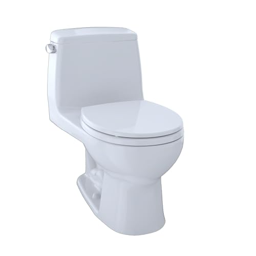 TOTO MS853113E#01 Eco Ultra Max One-Piece Round Bowl 1.28 GPF Toilet, Cotton White