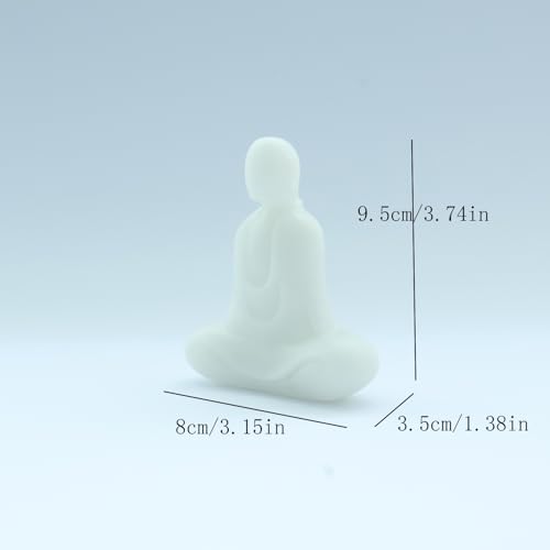 Estatua Buda sin rostro para decoración zen interior y exterior miniatura 2