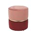 MATHI DESIGN Art Deco - Tabouret Pouf Velours Rose