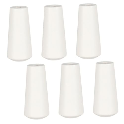 Hemobllo Pomelli in Corda di Legno per Tende da Finestra 6 Pezzi, Nappe di Legno per Bastoni Ciechi, Accessori per Sostituzione Pomelli Romani, Supporto Cordino Stabile per Uso Domestico