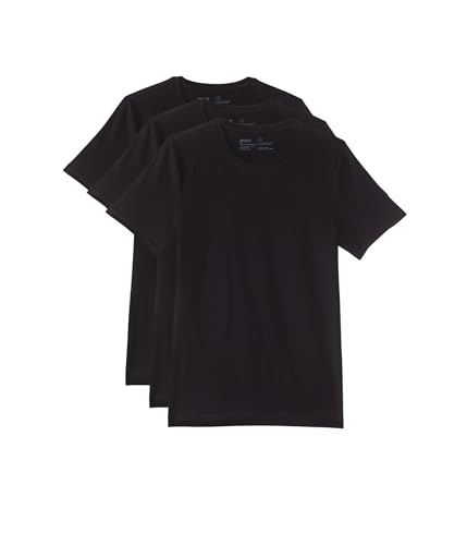 Pact Men's Cool-Stretch Crew Undershirt 3-Pack, Soft & Durable