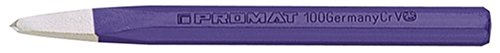 Cincel para baldosas de cromo vanadio puntiagudo Longitud 100 mm vástago 8 mm