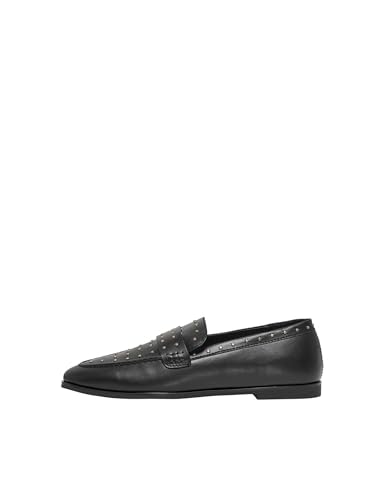 ONLY Onllove-1 Studs Loafer, Mocasín Mujer, Negro, 41 EU