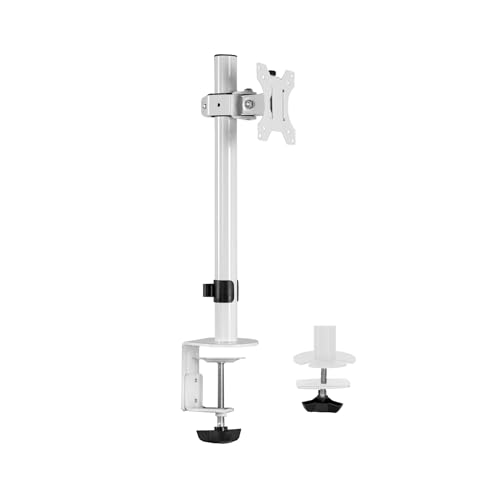 Support de bureau inclinable réglable écran LCD 38 pouces blanc FNJTDVWS - 2