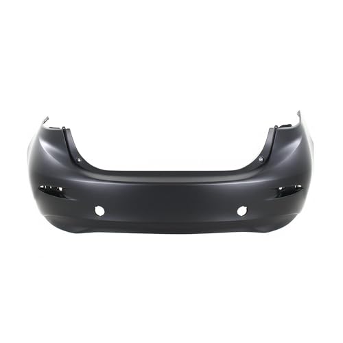 Image of FitParts Compatible with Mazda 3 2014-2018 Rear Bumper Cover | Primed, Without Parking Sensor Holes, Ready to Paint, OEM BJS750221ABB, MA1100215