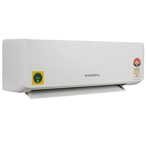 Image of O General 1 Ton 5 Star Inverter Split AC | Copper Condenser | PM 2.5 Filter | Ambient Cooling | R32 Refrigerant (ASGG12CGAA-B, White) 2025 Model