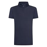 Imperial Riding Kinder Reitshirt IRH Jamy Mesh SS, Kurzarm Funktionsshirt mit Half-Zip und Stehkragen, Navy, 128