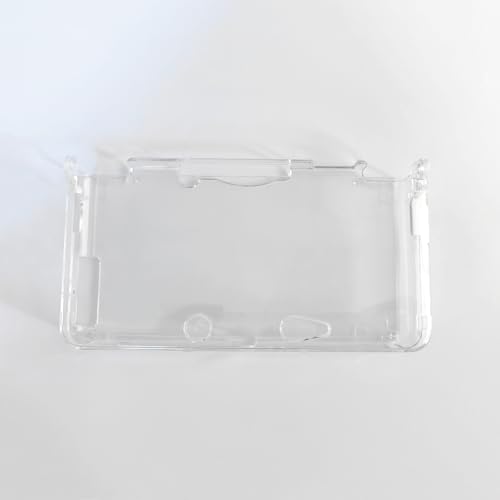 Image of Hzxkqmil Protective Case Clear Hard Shell for Nintendo 3DS Console | Clear Crystal Protective Cover + 1 Set Screen Protectors Film Accessories for Old 3DS