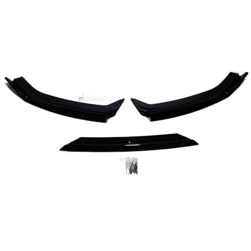 Car Front Bumper Lip Splitter Spoiler Diffuser Compatible For VW Polo MK5 6R TSI TDI Standard Pre‑Facelift 2014-2017 Body Kits Tuning Black