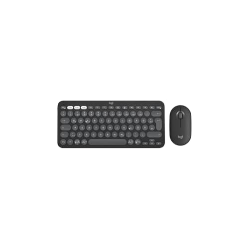 Logitech Pebble 2 Combo für Mac, kabellose Tastatur und Maus, schlank, leise und mobil, anpassbar,...