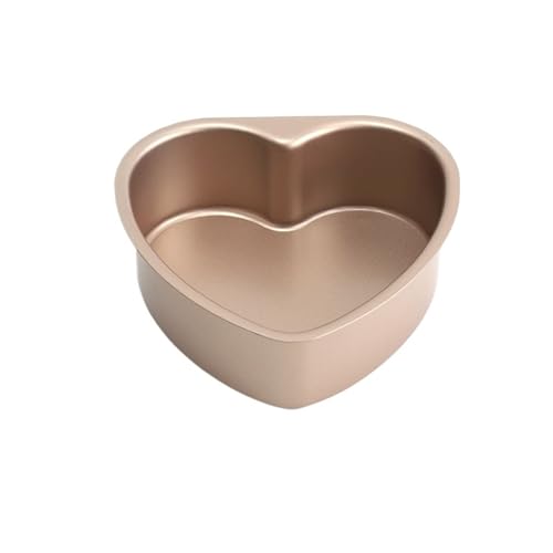 ROSEEONNE Moldes for pasteles en forma de corazón con Fondo extraíble, molde for pastel de corazón, moldes desmontables de 6/8 pulgadas, herramienta de molde for hornear Diy(6 pulgadas)