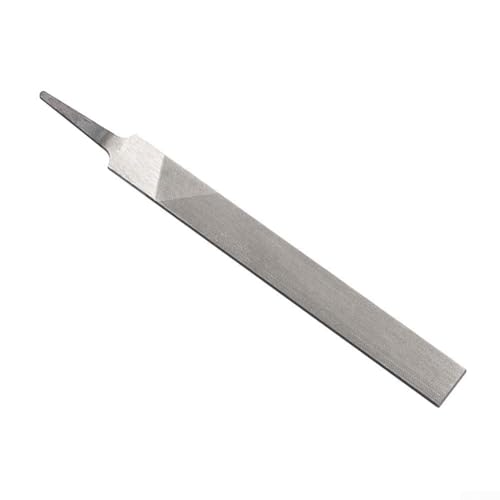 Niceminiwall Lima de cabeza plana de acero de alto carbono para metalurgia y carpintería, herramienta de carpintero de desbarbado de acero de aleación con dientes medianos para limar agujeros esquinas