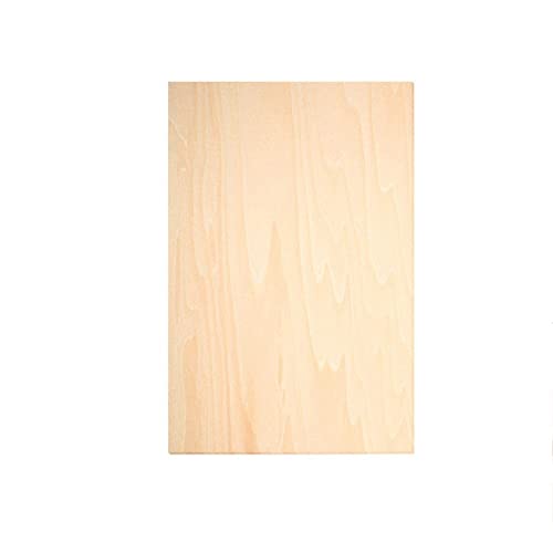 Foglio di legno di tiglio, pezzi di legno non finiti, fogli di tiglio da 1,5 mm, fogli di compensato per artigianato e progetti fai da te (200 x 300 mm x 1,5 mm)