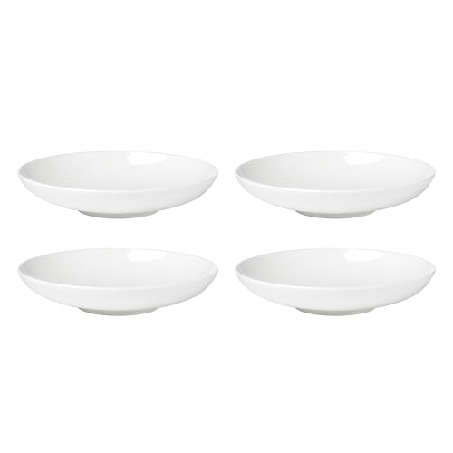 Image of Lenox Dinnerware Set, Studio 1414 Coupe Pasta Bowls, Set of 4, Service For 4, Dishwasher and Microwave Safe, Made of Bone China, Salad Bowl, Pasta Bowl, Home, Kitchen and Dining (White, 4 Pieces)