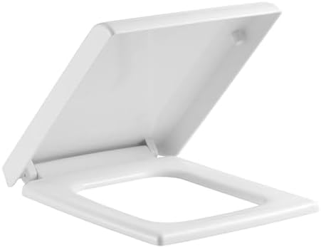 Image demonstrating the soft close feature of the toilet seat, showing the lid gently lowering.
