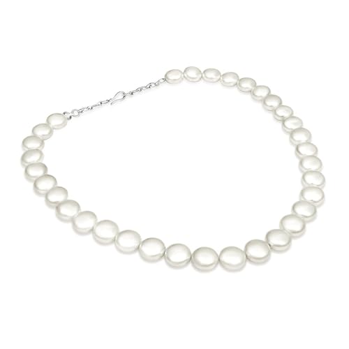 Image of OVANA Pearl Necklace | Fitted With Silver Lock | Statement Necklace | Gifts for Girlfriend | Gift for Sister, Bhabhi | Gifts for Women and Girls | Gift for Her | 925 Silver Hallmarked Lock