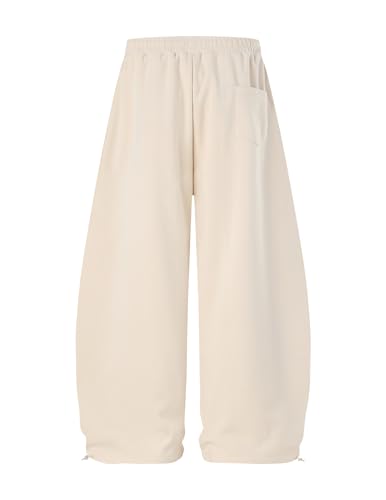 Image of Aelfric Eden Barrel Sweatpants for Mens Side Striped Drawstring Elastic Waisted Wide Leg Lounge Pants with Pockets