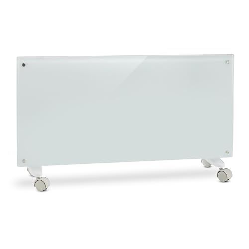 Klarstein Bornholm • Radiador eléctrico • Calefactor de Vidrio • Convector • 2000 W • Panel táctil LED • Mando...