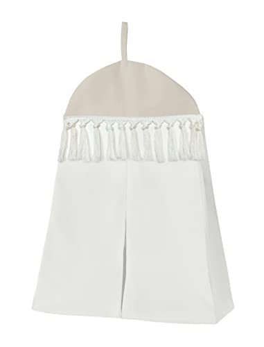 Image of Sweet Jojo Designs Sage Green Boho Flower Floral Girl Baby Crib Bedding Set Infant Nursery Room Blanket Fitted Sheet Skirt Ivory Shabby Chic Bohemian Watercolor Garden Nature Modern Beige Fringe 4pc