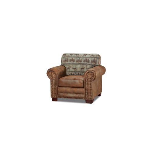 Sillón tapizado color teal con reposabrazos miniatura 2