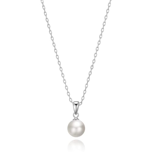 Philip Jones Sterling Silver White Shell Pearl Necklace