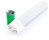 Showlite LED Röhre 60cm mit Aluminiumgehäuse und Starter (600mm Premium SMD Leuchtstoffröhre, T8 G13, 900 Lumen, 4500 Kelvin, Tageslichtweiß, Leistung: 10W)