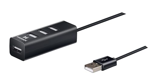 Image of HAMMOK AXIS Universal 480Mbps USB 2.0 4 Ports HUB Socket Splitter for PC Laptop Computer Mac Desktop External Power Mouse Keyboard Gamepad Console Phone Flash Drive Data Charging Plug and Play
