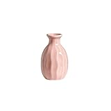 7.7CM kleine Keramik Knospen Vase Dekorative Blume Vase für Wohnzimmer Schlafzimmer Küche Büro Dekor Mittelstück Tisch Dekorationen (rosa)