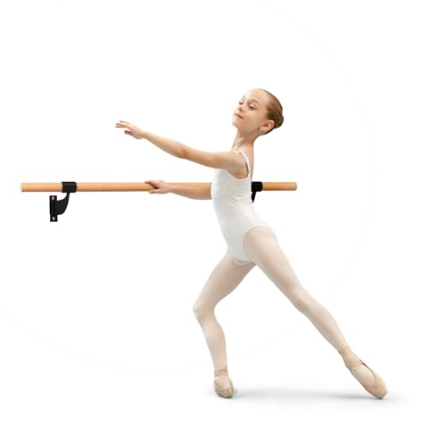 COSTWAY Sbarra Danza da Parete, 120 cm, Nero