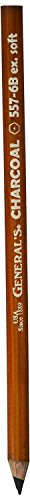 Generals Charcoal Pencil 6B 2 Each