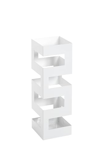 HAKU Möbel Portaombrelli bianco, metallo - Dim. L 16 cm x A 48 cm x P 16 cm, Stile Moderno