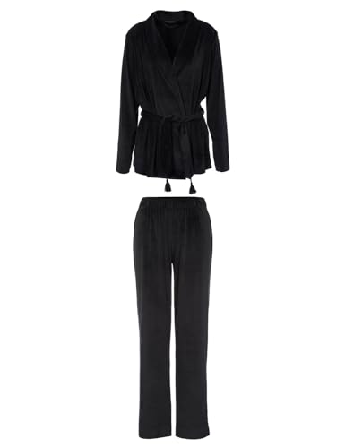 Emporio Armani womens Women's Chenille Jacket + Loose Fit Pants