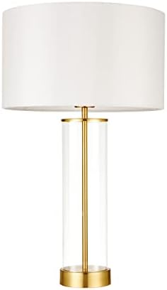 3-Way Dimmable Touch Control Small Table Lamp With 2 USB Port, Brushed Steel