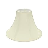 Aspen Creative 58030A, Bell Uno Lamp Shade, Ivory, 4' Top x 10' Bottom x 7' Slant Height, Slip UNO 33mm