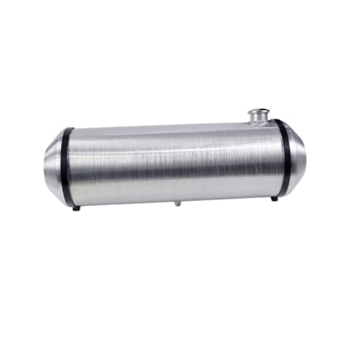 Jsd 11 Gallon Round Spun Aluminum Hotrod Streetrod Fuel Cell Tank 10 X 33 Inch End Fill 1/4" Npt Outlet #TOP2
