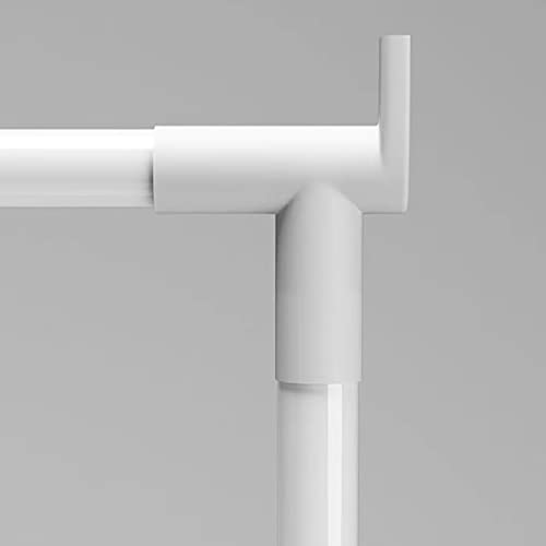 Porte-manteau d'angle design blanc, vestiaire autonome épuré - 7